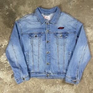 New York Jean Jacket Size XXL Blue Denim‎ Button Up 1969 Stonewall Riots LGBTQ+